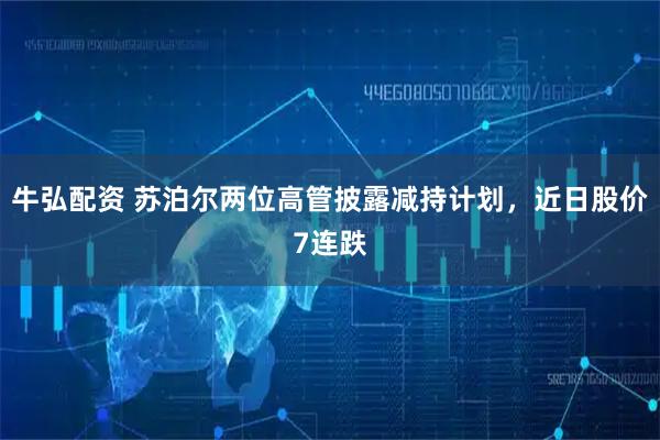 牛弘配资 苏泊尔两位高管披露减持计划，近日股价7连跌